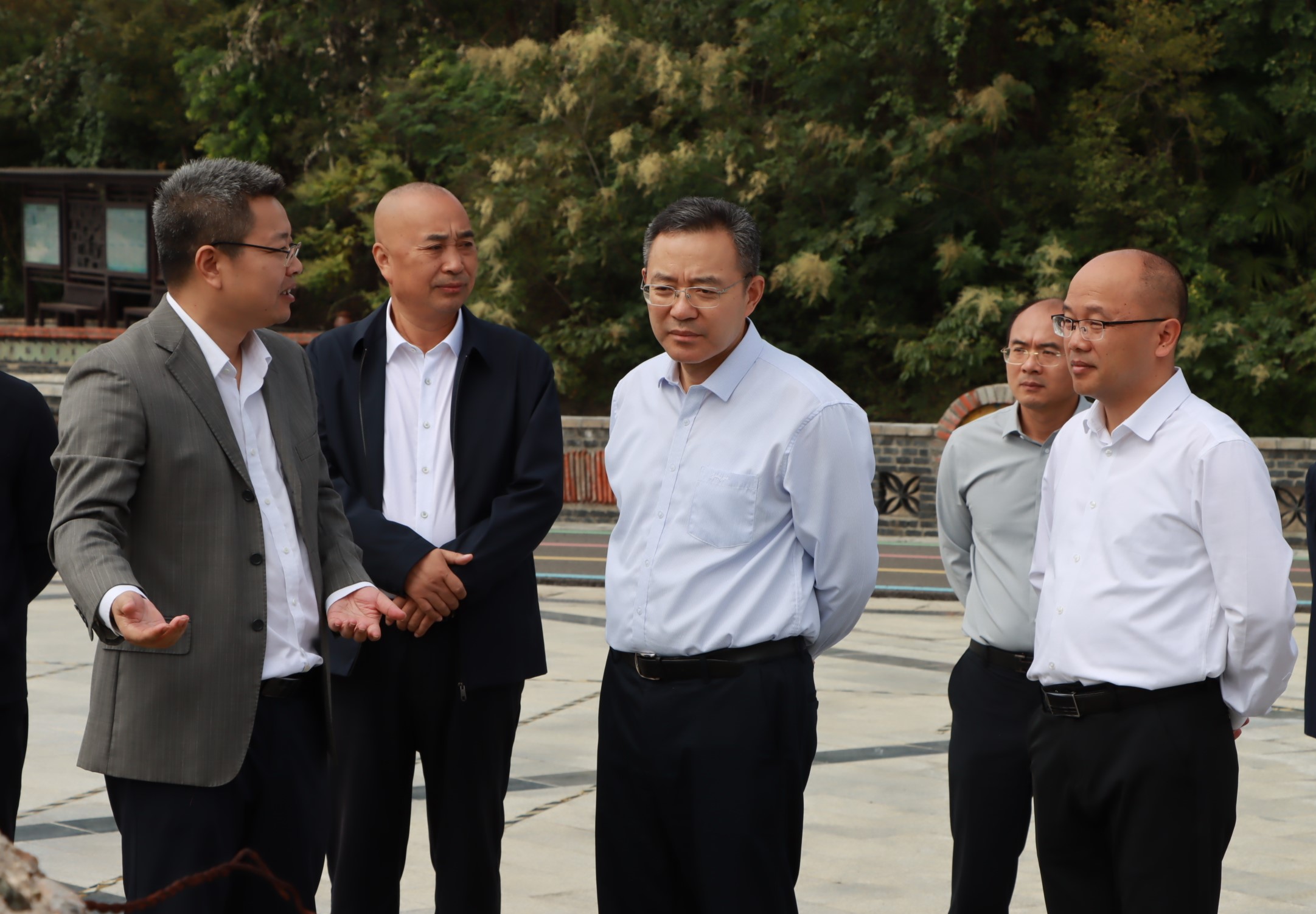 省水利厅党组书记、省湖泊局局长张俊勇一行来京山调研