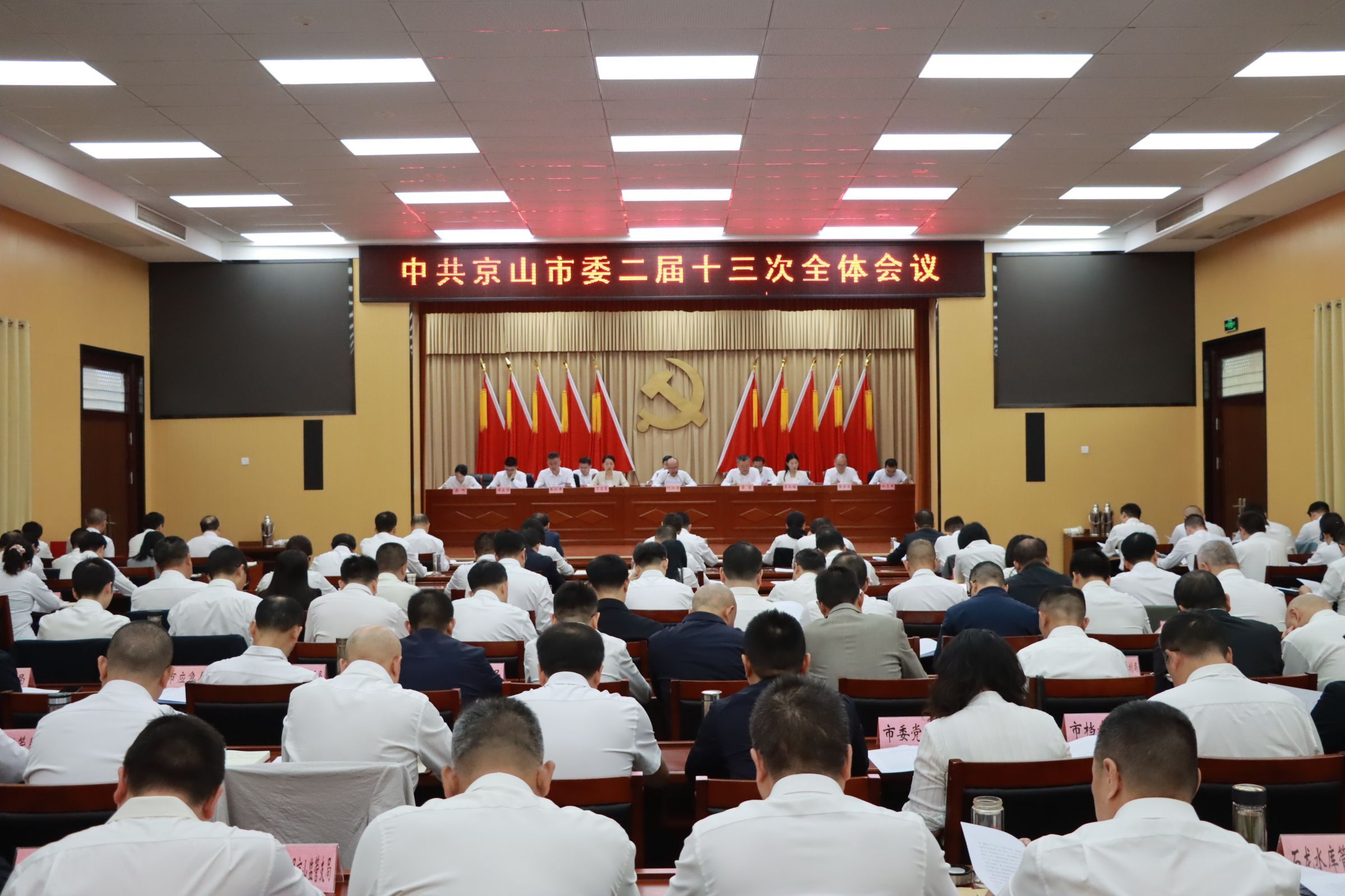 市委二届十三次全体会议举行